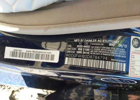 2013 Mercedes-Benz C 250 Sport from USA, damaged, VIN WDDGF4HB2DA784794